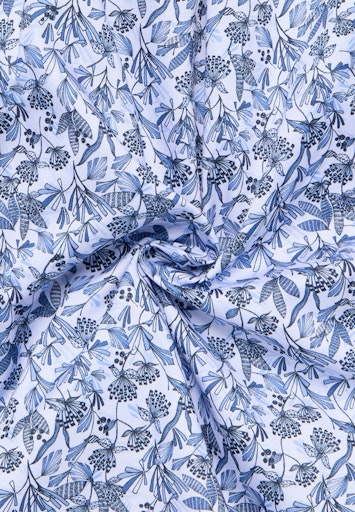 Hemden lange mouw blauw ETERNA