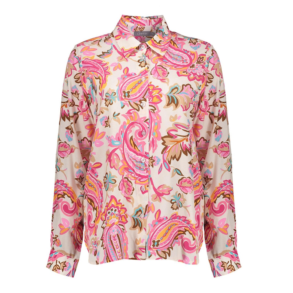 Blouses korte mouw multicolor Geisha