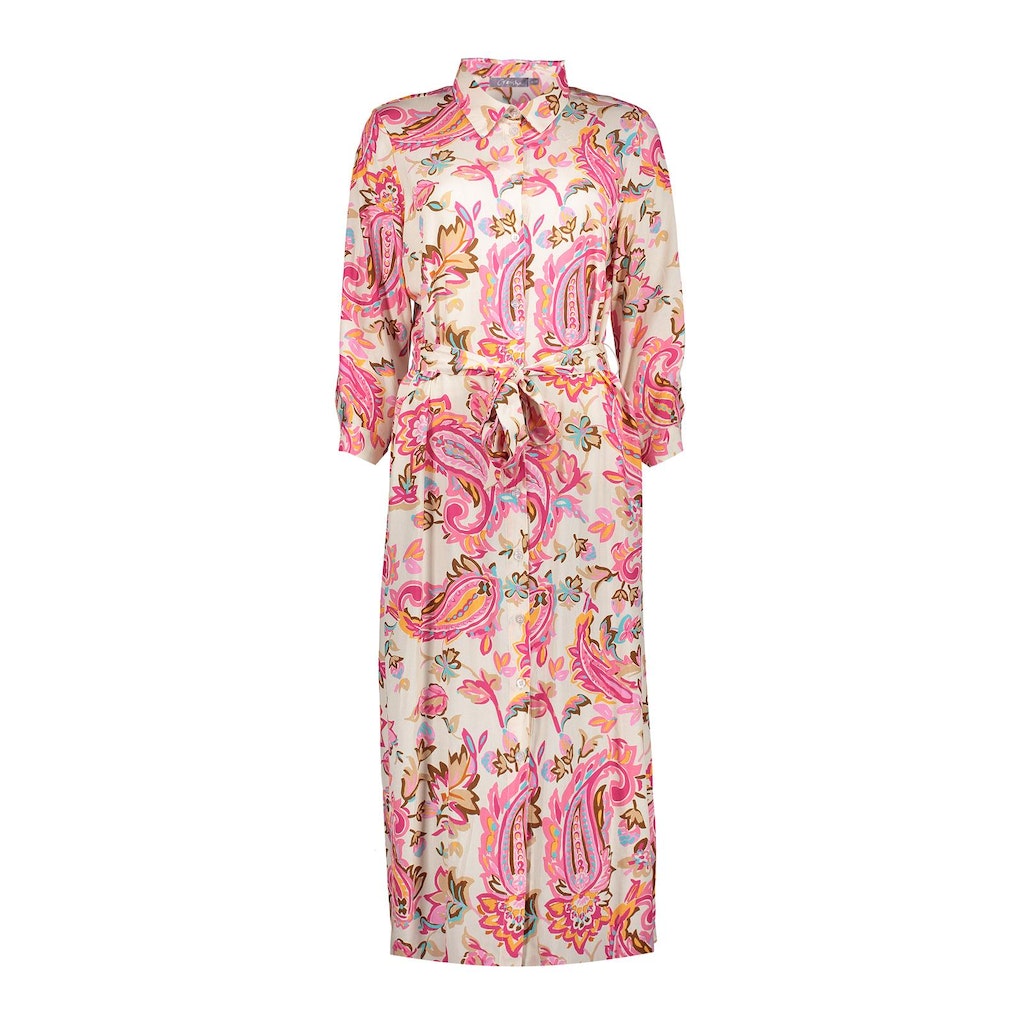 Jurken lange mouw multicolor Geisha