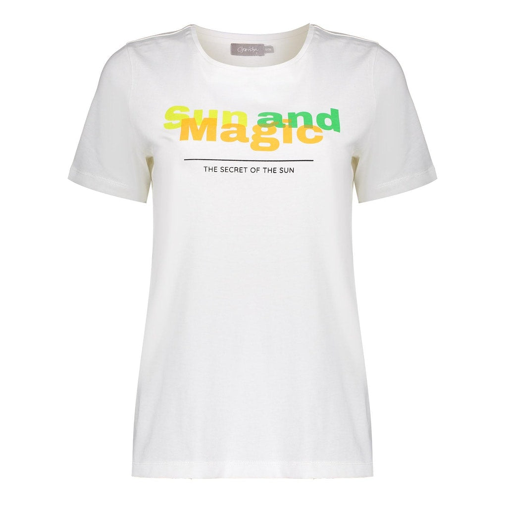 T-shirts korte mouw wit Geisha