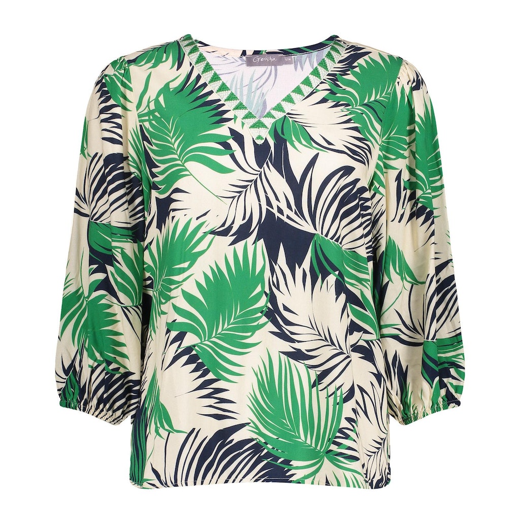 Blouses korte mouw multicolor Geisha