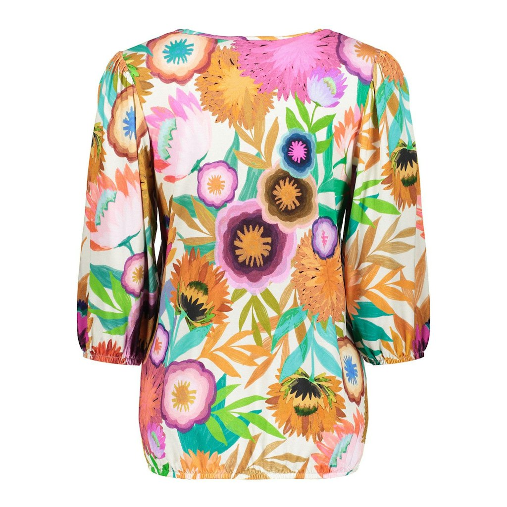 Blouses korte mouw multicolor Geisha