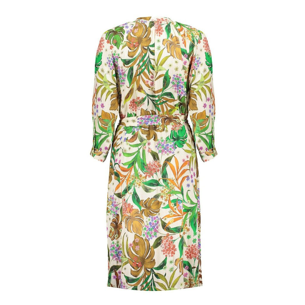 Jurken lange mouw multicolor Geisha