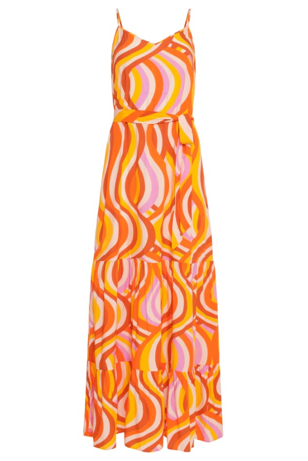 Jurken zonder mouw oranje Smashed Lemon