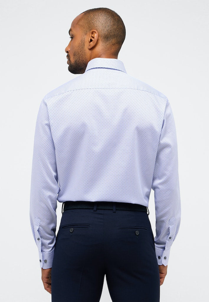 Hemden lange mouw blauw ETERNA