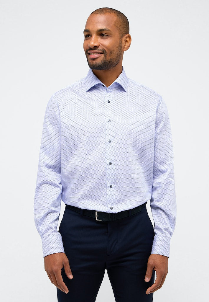 Hemden lange mouw blauw ETERNA