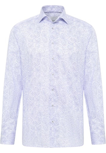 Hemden lange mouw blauw ETERNA