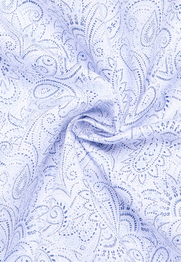 Hemden lange mouw blauw ETERNA