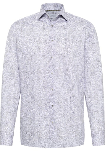 Hemden lange mouw blauw ETERNA
