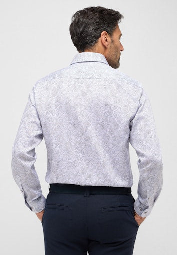 Hemden lange mouw blauw ETERNA