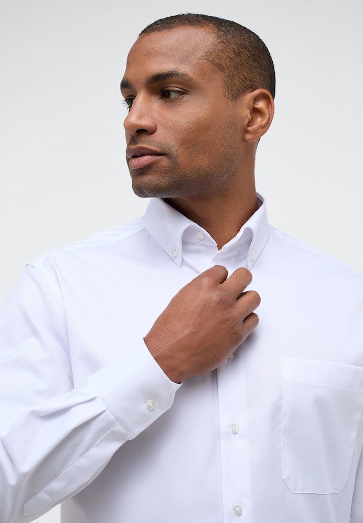 Hemden lange mouw wit ETERNA