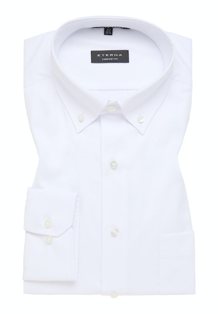 Hemden lange mouw wit ETERNA