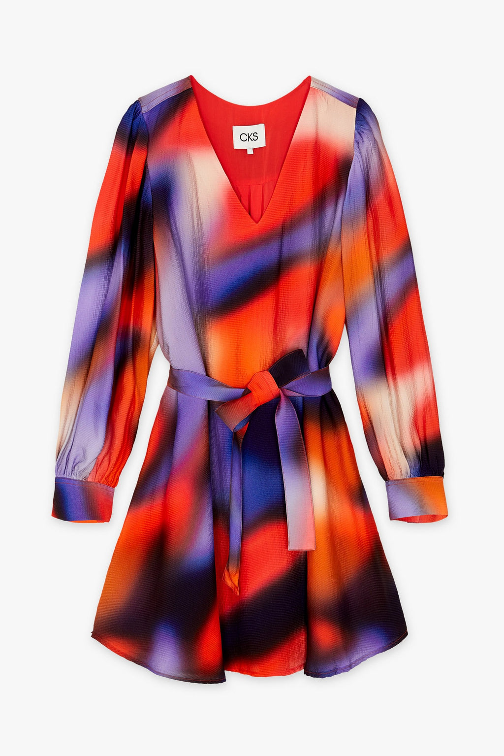 Jurken lange mouw multicolor CKS