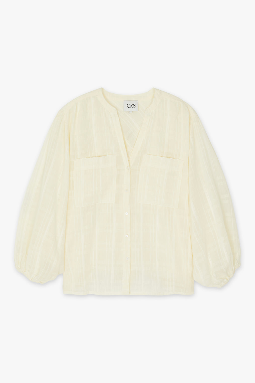 Blouses korte mouw beige CKS
