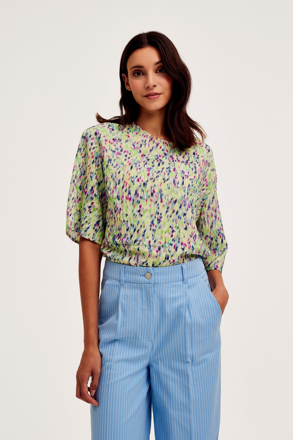 Blouses korte mouw multicolor CKS