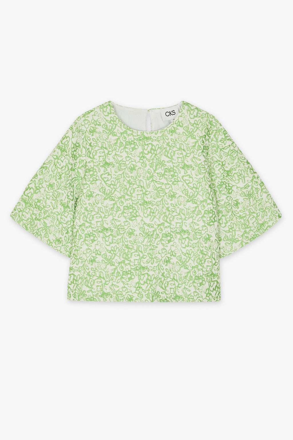 Blouses korte mouw groen CKS