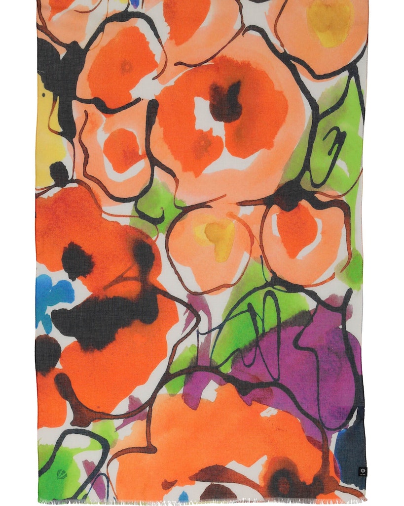 Sjaals oranje Fraas