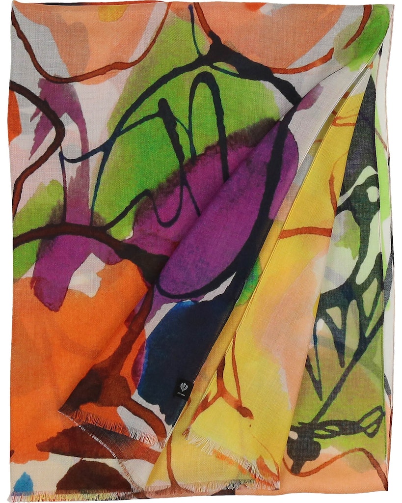 Sjaals oranje Fraas