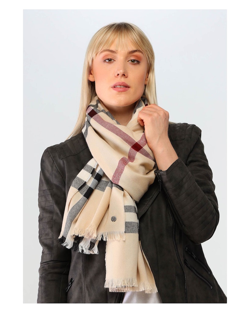 Sjaals beige Fraas