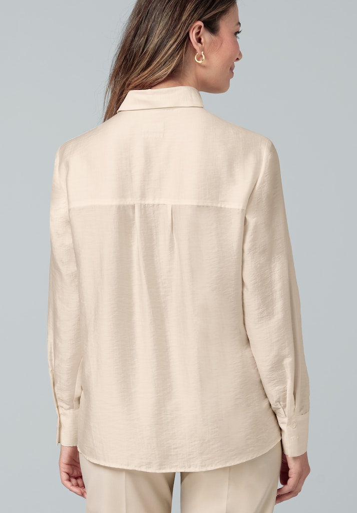 Blouses lange mouw beige Bianca