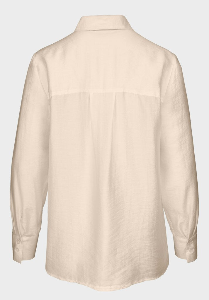 Blouses lange mouw beige Bianca