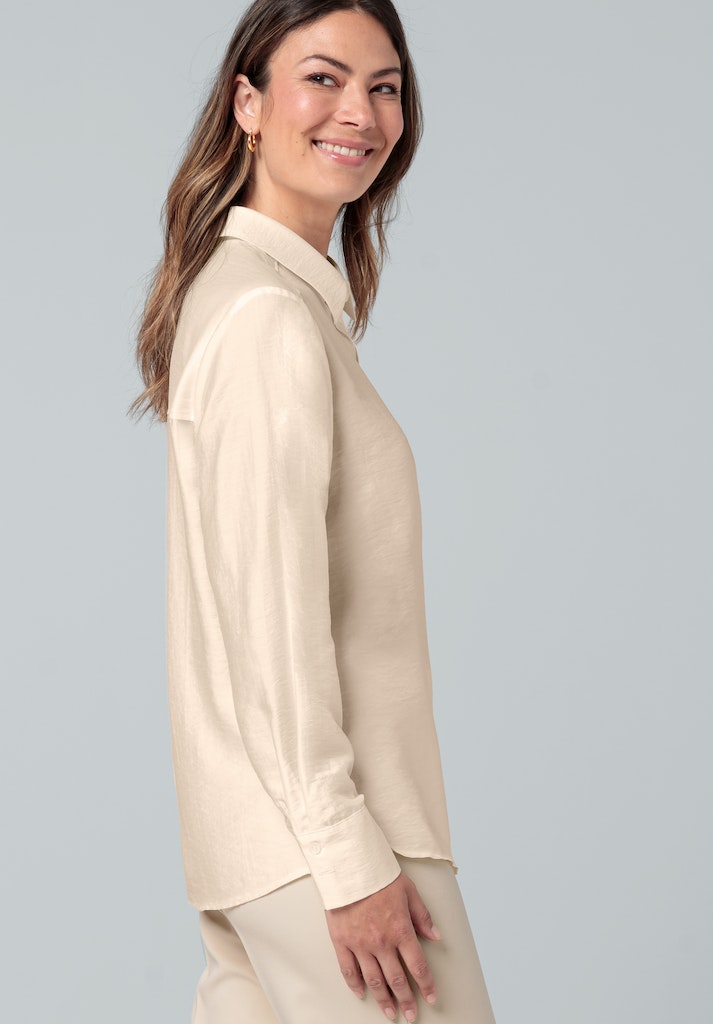 Blouses lange mouw beige Bianca