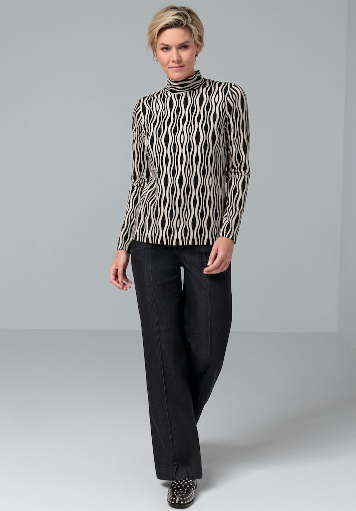 T-shirts lange mouw zwart Bianca