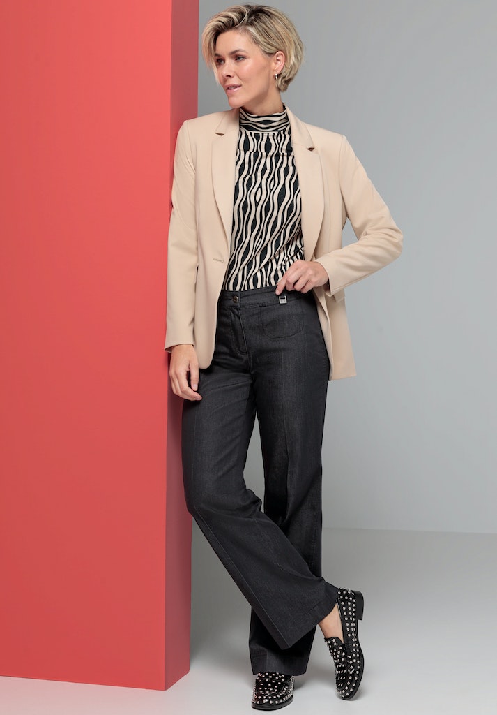 T-shirts lange mouw zwart Bianca