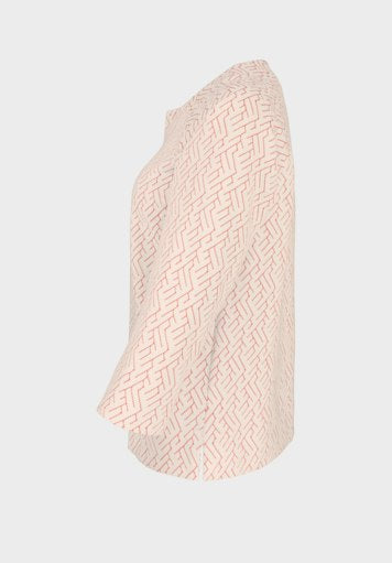 T-shirts lange mouw rood Bianca