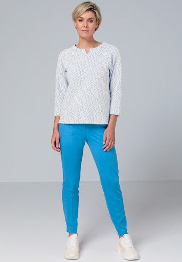 T-shirts lange mouw blauw Bianca