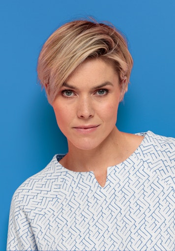 T-shirts lange mouw blauw Bianca