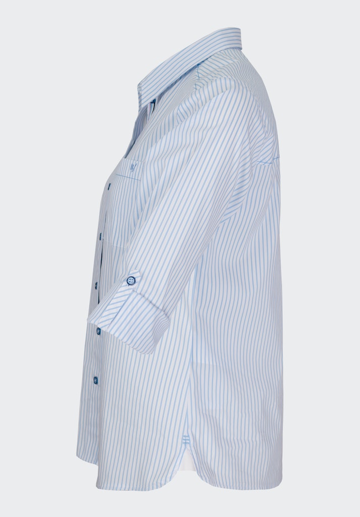 Blouses lange mouw blauw Bianca