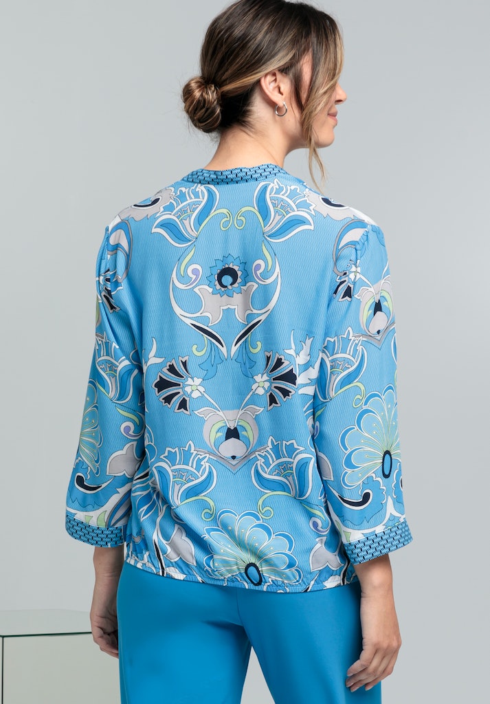 Blouses lange mouw blauw Bianca