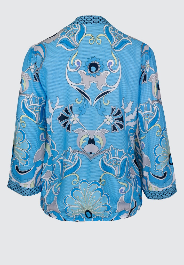 Blouses lange mouw blauw Bianca