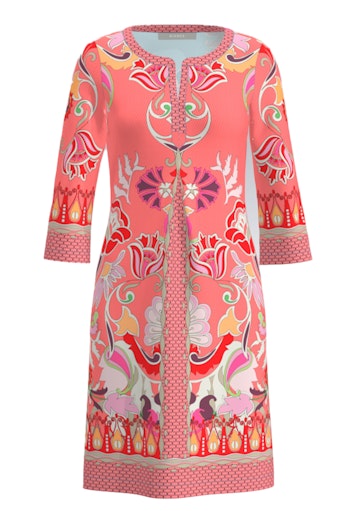 Jurken lange mouw rood Bianca