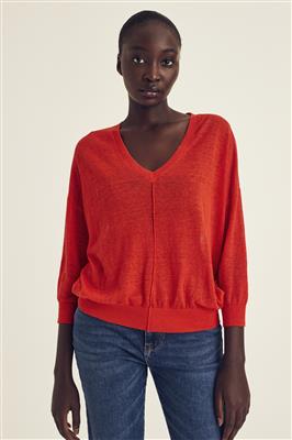 Pulls rood Terre Bleue