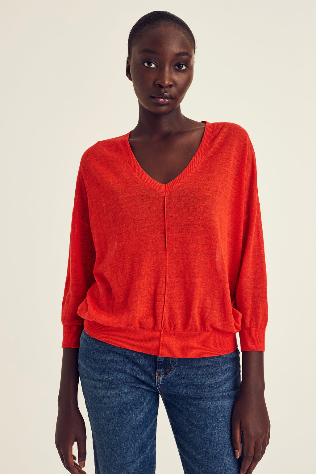 Pulls rood Terre Bleue