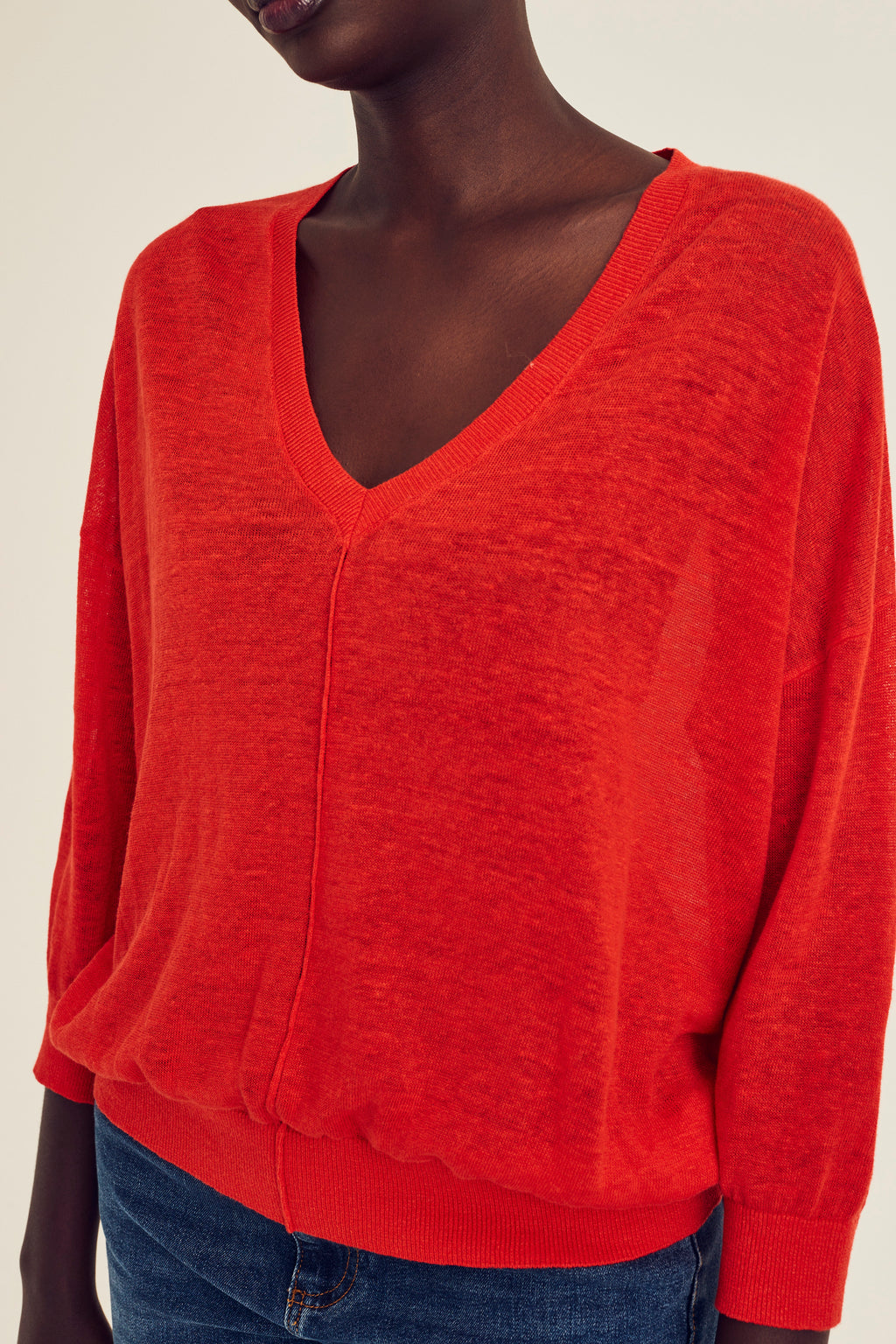 Pulls rood Terre Bleue