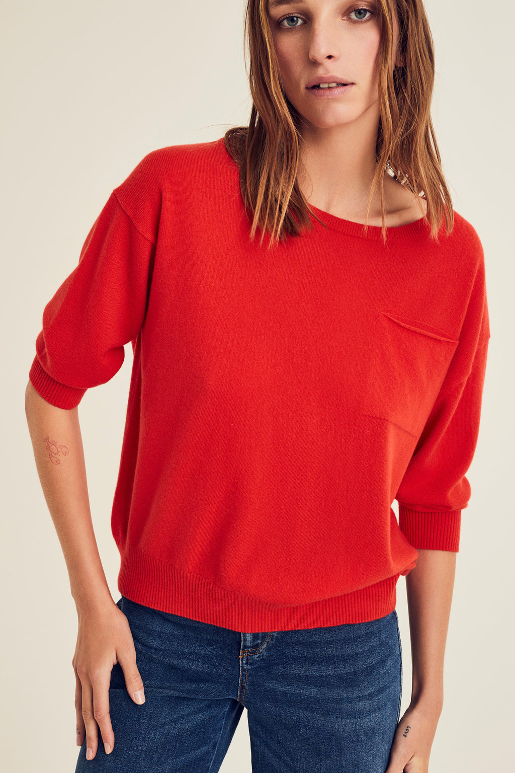 Pulls rood Terre Bleue