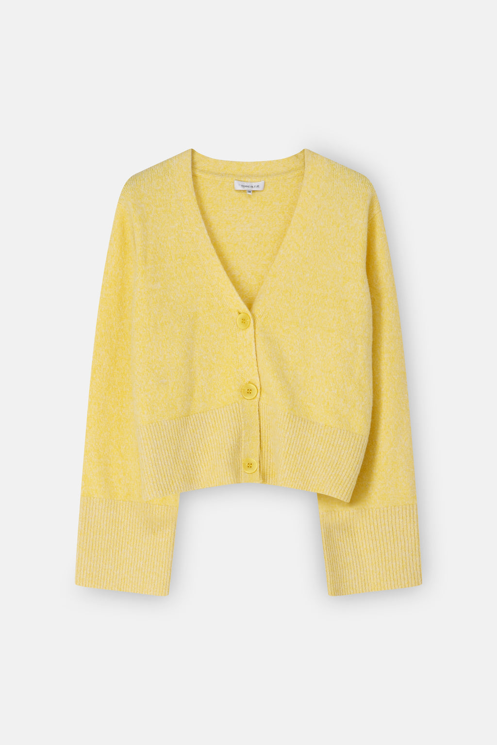 Cardigans geel Terre Bleue