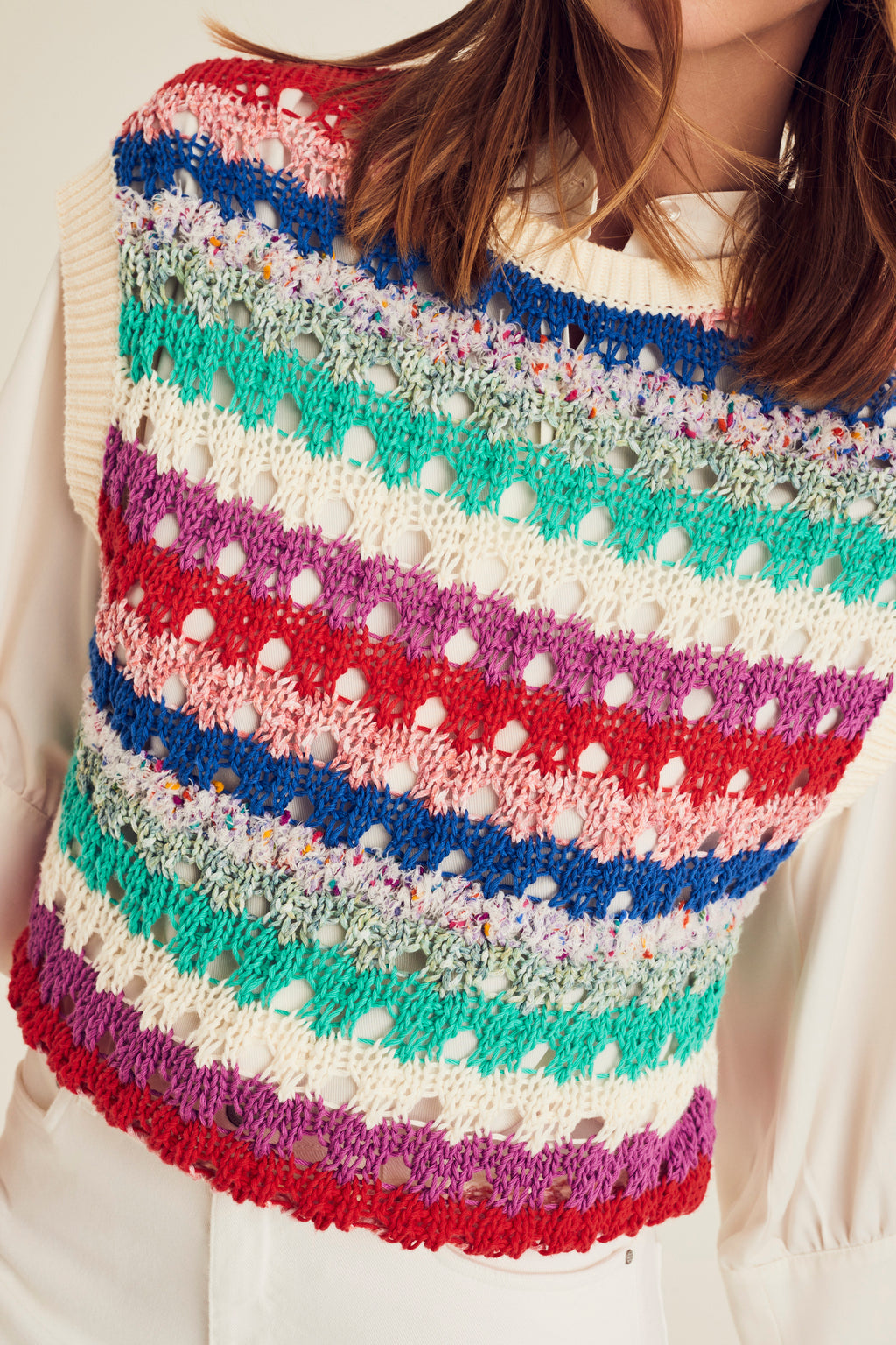 Debardeurs multicolor Terre Bleue