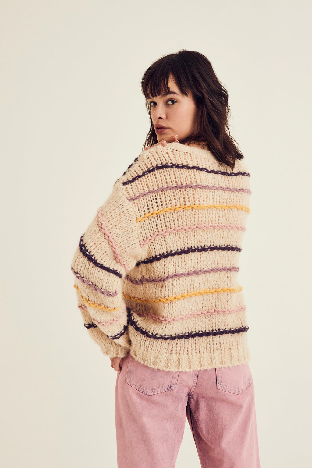 Pulls beige Terre Bleue