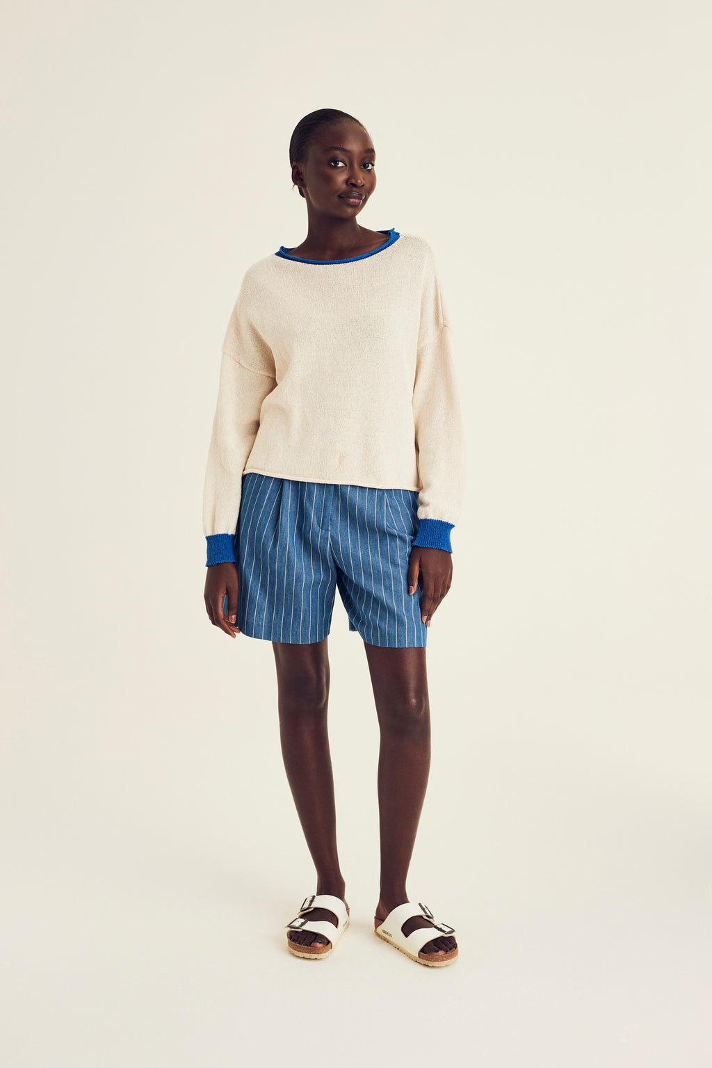 Pulls beige Terre Bleue