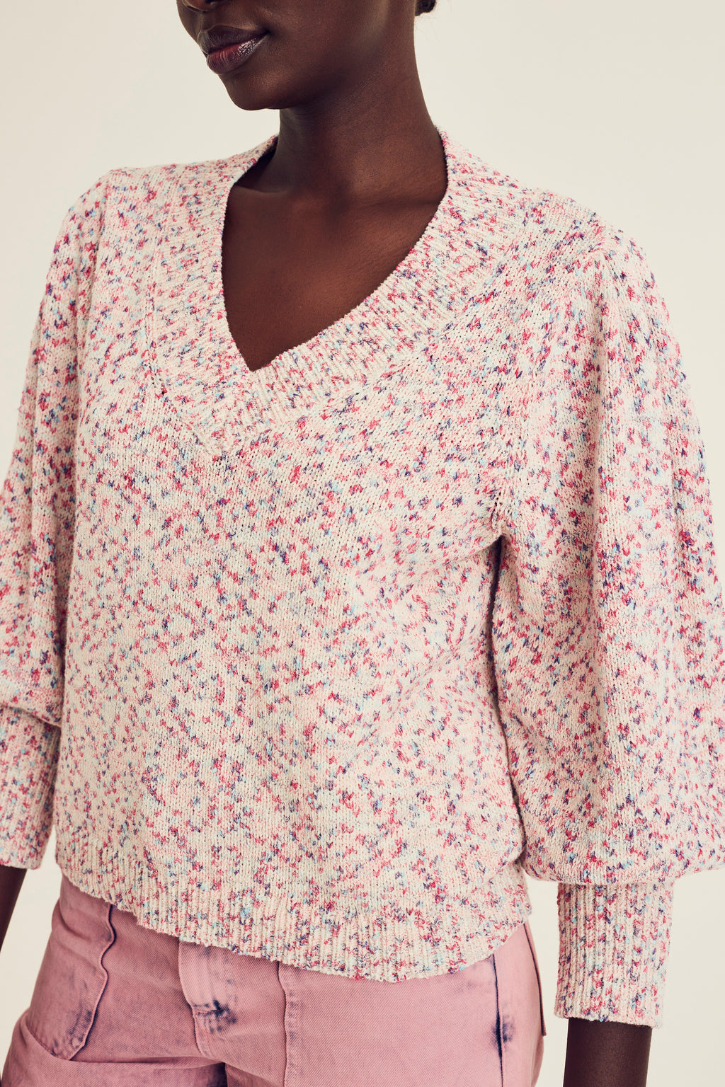 Pulls roze Terre Bleue