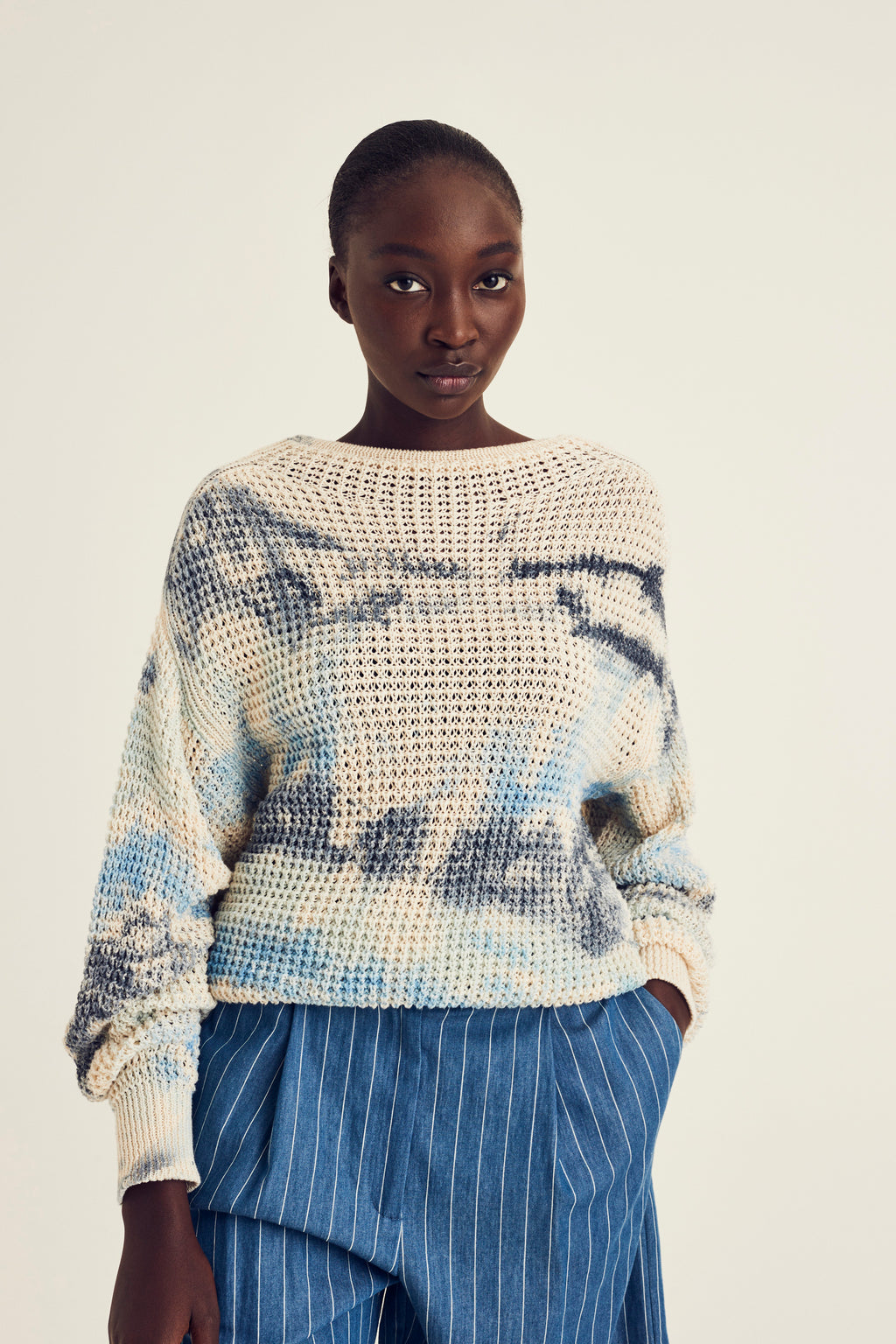 Pulls beige Terre Bleue