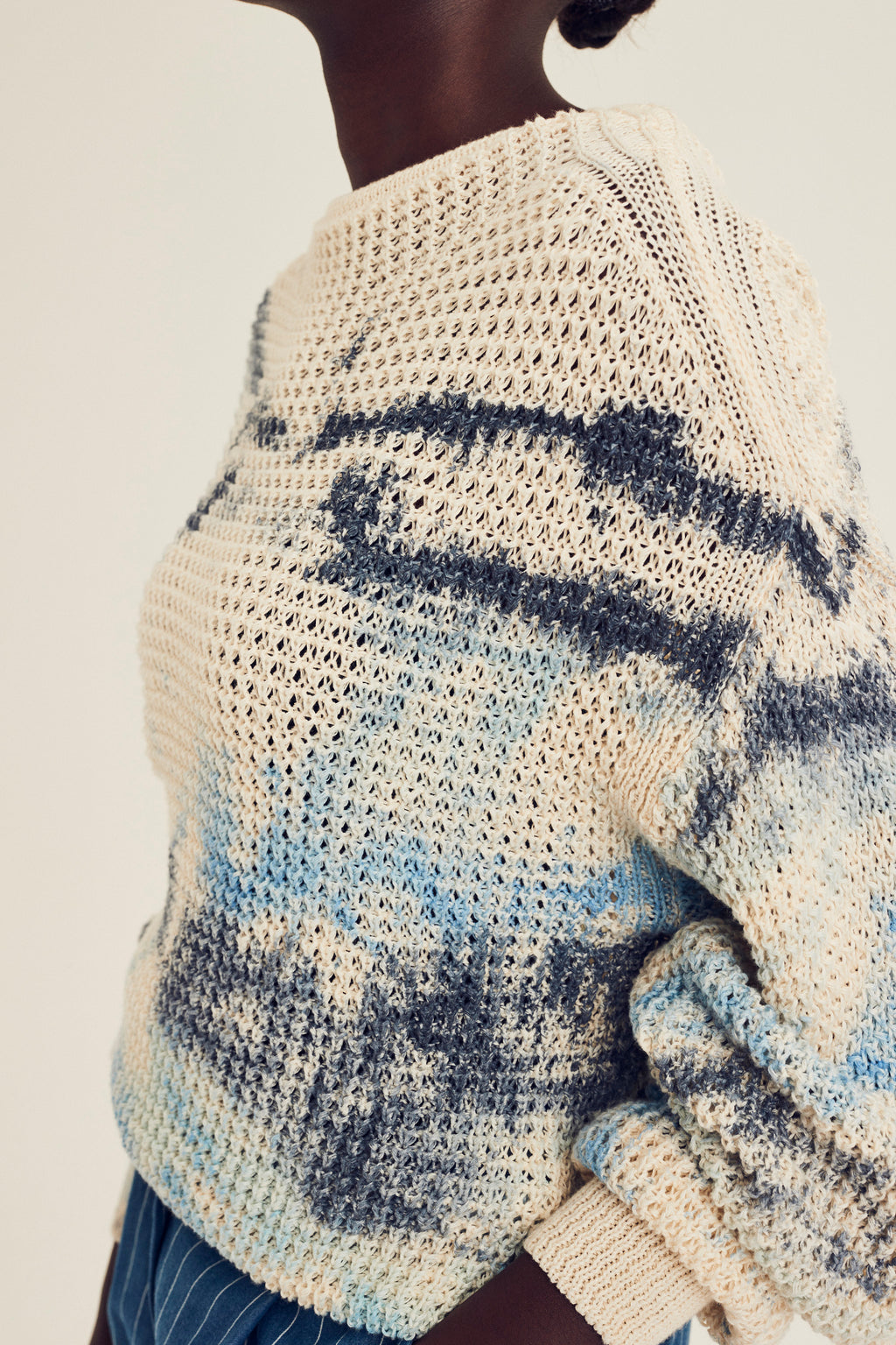 Pulls beige Terre Bleue