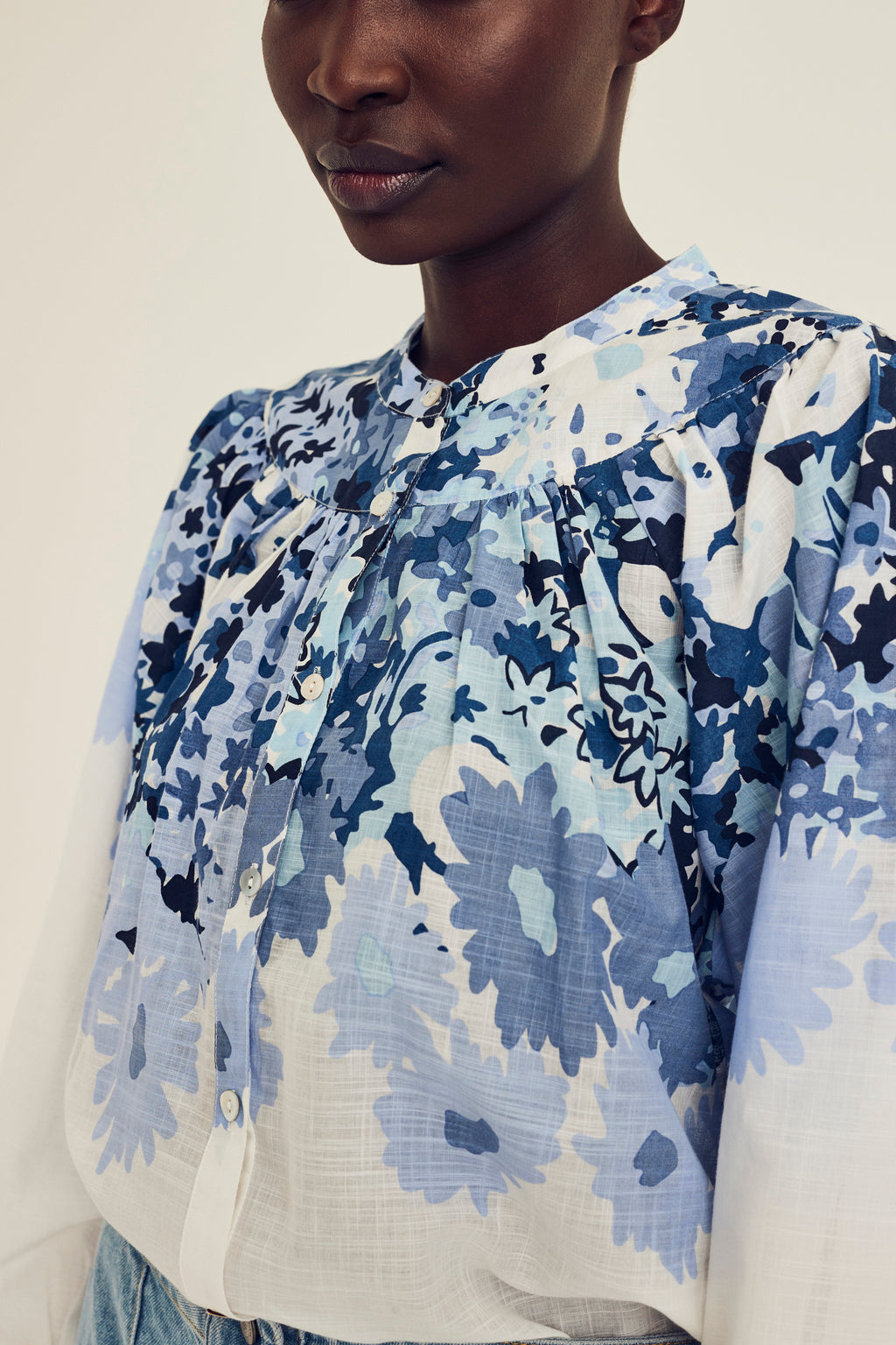 Blouses lange mouw wit Terre Bleue