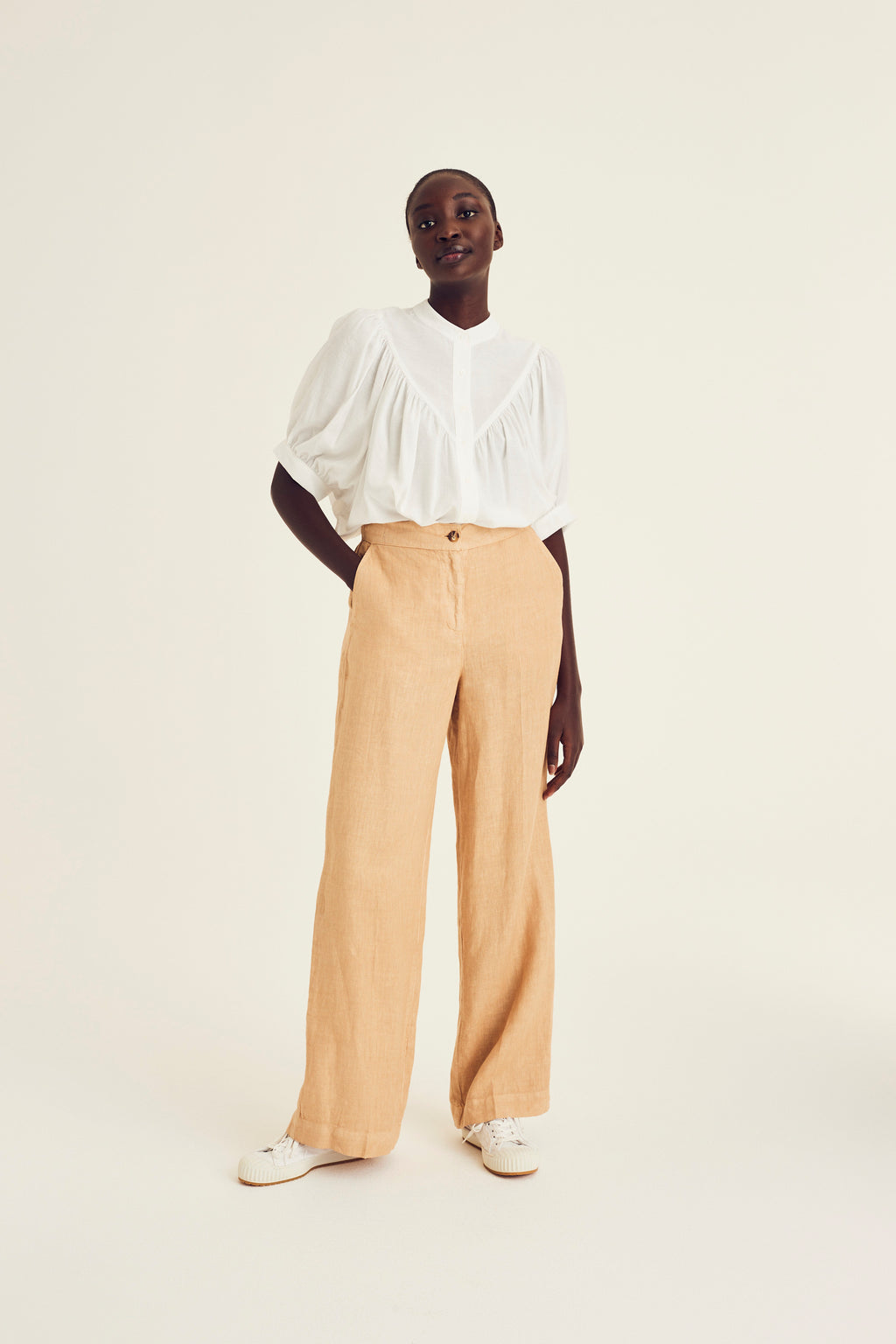 Broeken beige Terre Bleue