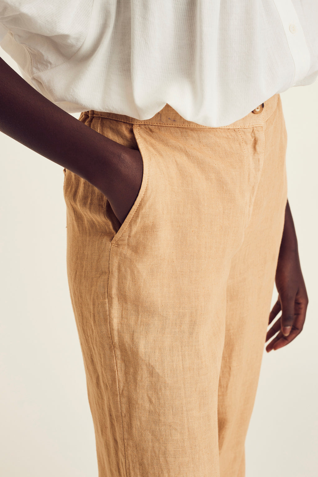 Broeken beige Terre Bleue