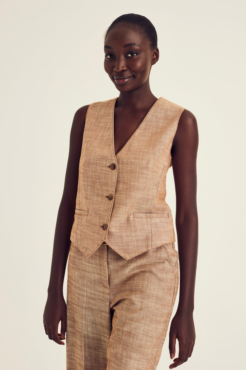 Gilets bruin Terre Bleue